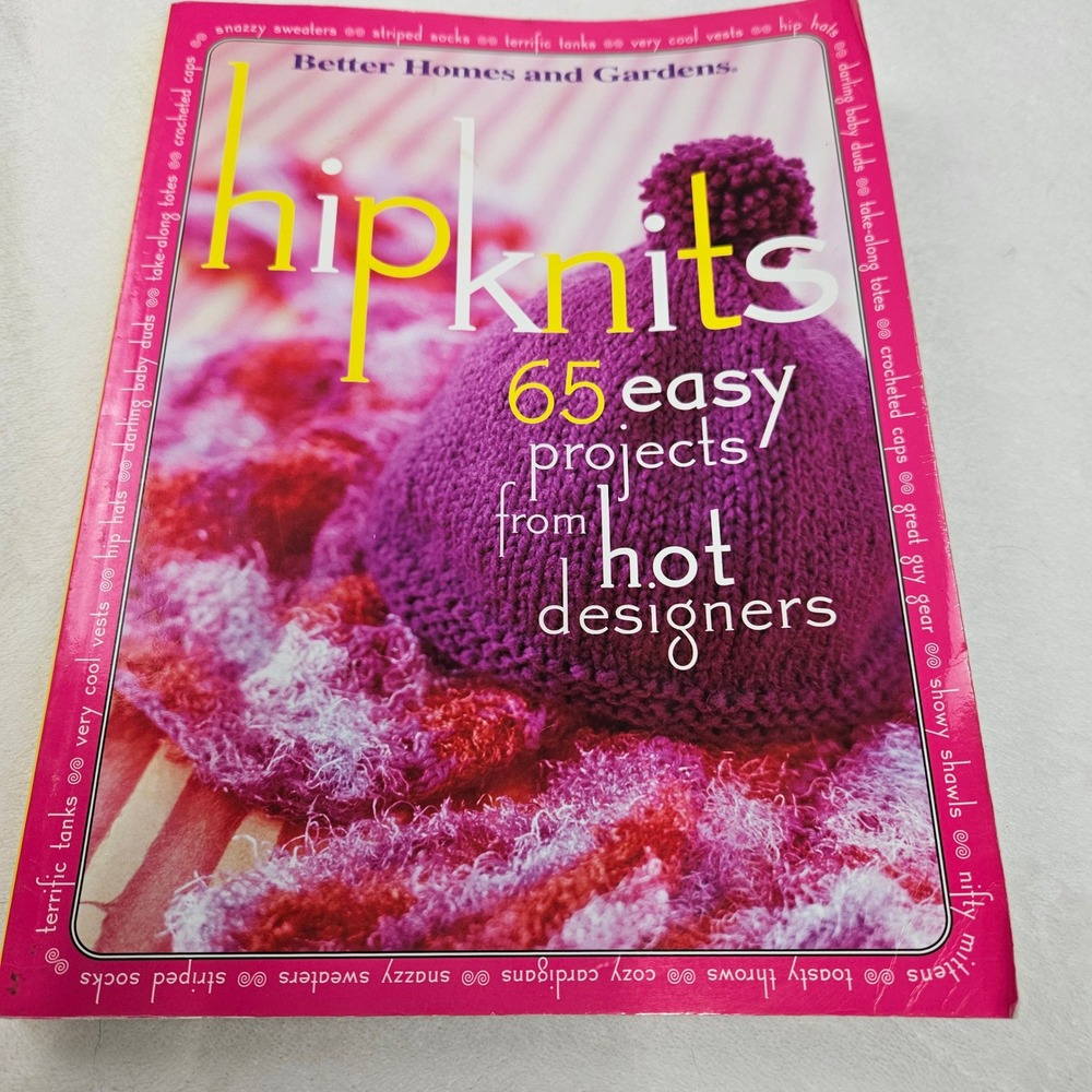 Better Homes and Gardens Hip Knits 65 Easy Projects Knitting Crochet Book